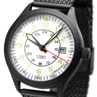 Aviation Aviator Watch Automatic White Analog Military Watch Russia Tmp 2824