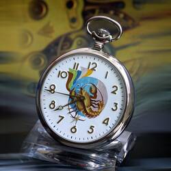 Pocket Watch Zodiac Sign Scorpio Sagittarius Scales...