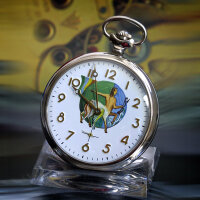 Pocket Watch Zodiac Sign Scorpio Sagittarius Scales...