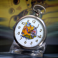 Taschenuhr Sternzeichen ZODIAK SKORPION SCHÜTZE WAAGE KREBS HANDBEMALT Russland