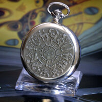 Taschenuhr Sternzeichen ZODIAK SKORPION SCHÜTZE WAAGE KREBS HANDBEMALT Russland