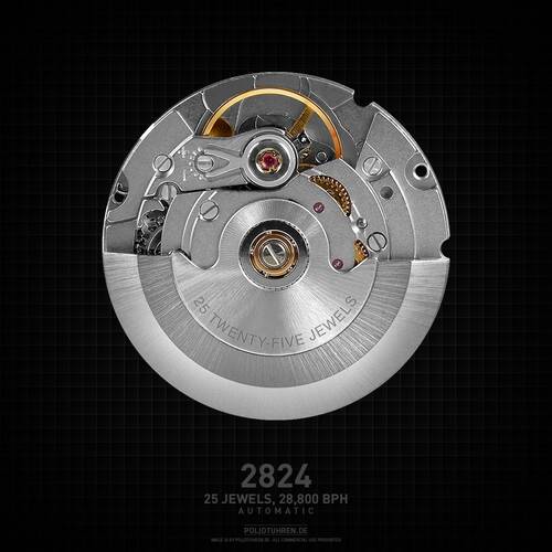 Automatik Uhr POLJOT elegant russische mechanische Uhr 2824 TONNEAU gold