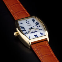 Automatik Uhr POLJOT elegant russische mechanische Uhr 2824 TONNEAU gold