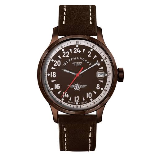 Sturmanskie 24 Heures Montre Automatique Ouvert Space Vostok 2431 Pain Mcanique 2431/1768939