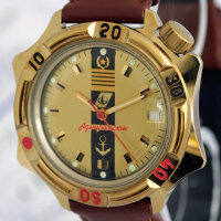 VOSTOK Admiralskie Handaufzug 2414A russische mechanische Uhr Leuchtzeiger