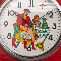 Vintage Pocket Watch Erotic Loving Couple Analog Molnija 3602 Jl Handpainted