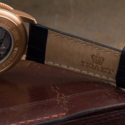 Studded Caliber 3105 Poljot Watch - Hirsch Wrist Band Letzte Luxury Collection