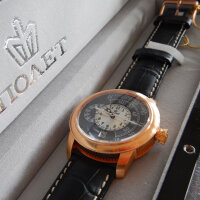 Studded Caliber 3105 Poljot Watch - Hirsch Wrist Band Letzte Luxury Collection