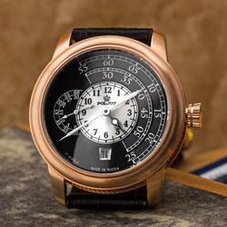 Studded Caliber 3105 Poljot Watch - Hirsch Wrist Band...