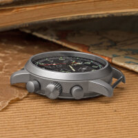 Herrenuhr PILOT Chronograph Poljot 31681 SAPHIRGLAS russische mechanische Uhr