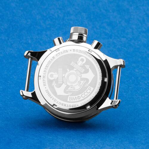 Diver Watch XXL Case Face Zeigerset Poljot 3133 31681 Watch Stainless Steel Polished stainless steel