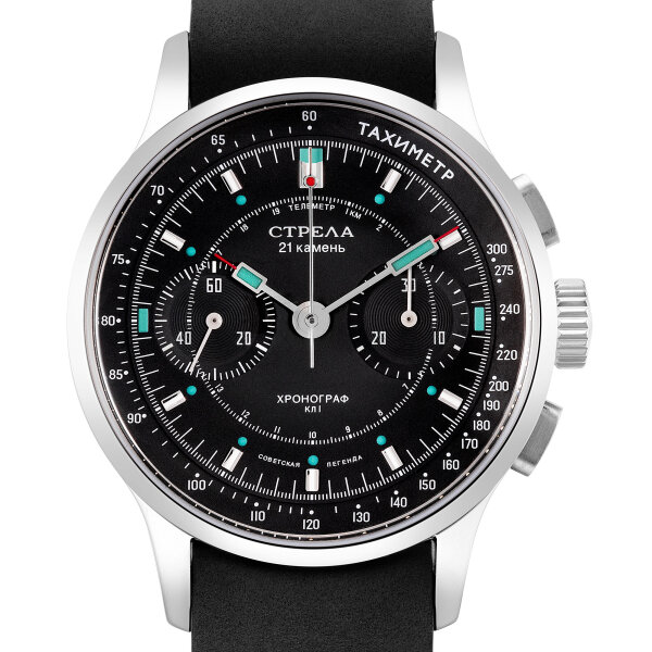 STRELA Chronograph Handaufzug Sea-Gull ST1901 Cosmos Officer Civil Tribute 40mm