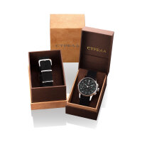 STRELA Chronograph Handaufzug Sea-Gull ST1901 Cosmos Officer Civil Tribute 40mm