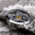 Skeleton Uhr UNISEX mechanisch Kaliber 3602 MOLNIJA handverziert silber