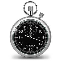 Strela Stopwatch ST55SW Mechanical Black Timekeeper 2...