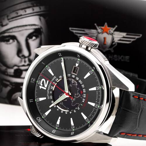 Sturmanskie Gagarin Automatic Watch With 24 Hours Display Vostok 2432 Russia