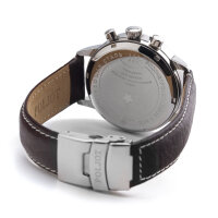 Chronograph mechanisch Uhr KIROVA 1MWF Poljot 3133 Herrenuhr Handaufzug poliert