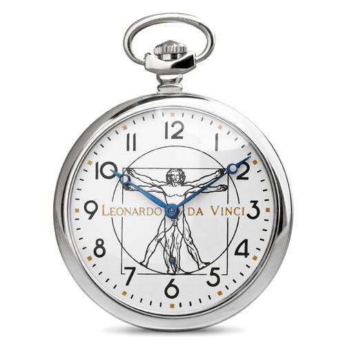 Taschenuhr mechanisch Sternzeichen ZODIAK Leonardo da Vinci VITRUV Molnija 3602