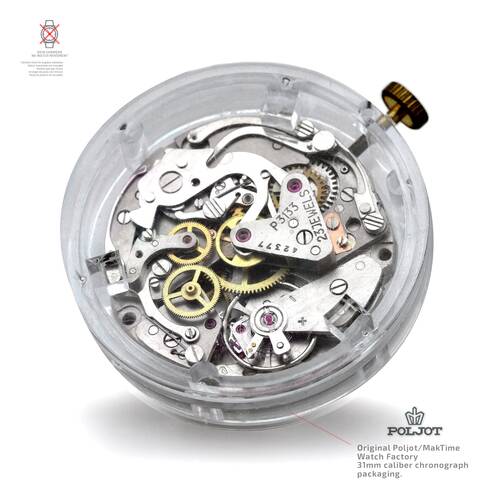 Original Poljot Acrylic Timepiece Holder 1 7/32in 3133 3105,3133,31681,31679 Etc