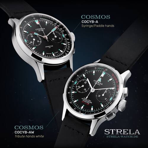 Strela Chronograph Automatic Seagull ST1940 Cosmos Weltraumuhr Cosmonaut Watch