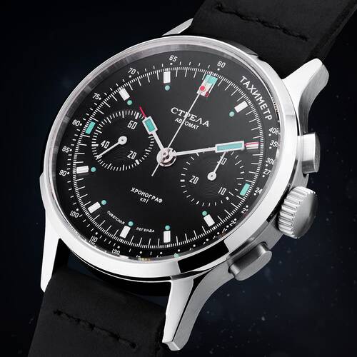 Strela Chronograph Automatic Seagull ST1940 Cosmos Weltraumuhr Cosmonaut Watch CO40CYB-A