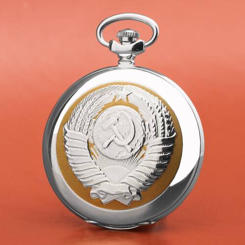 Pocket Watch Anthem Moscow Kreml Erlserturm Senatspalast Sowjetunion Music Box