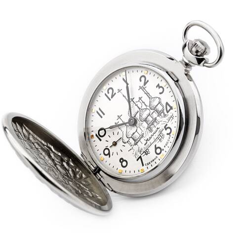 Pocket Watch Bears Motif Molnija 3602 Russian Mechanical