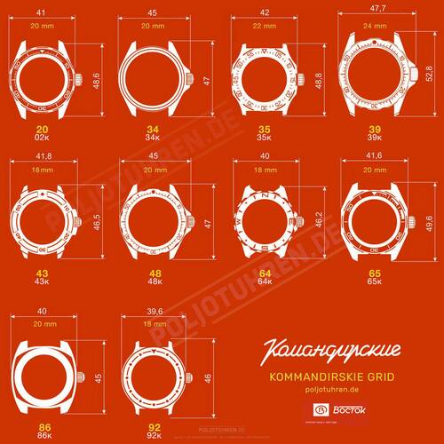 Vostok Komandirskie K65 200m Reloj Automtico 24-Stunden Military 2431/650541