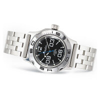 Vostok Automatic Kal. 2415/100819 Russian Analog Diver Watch Black