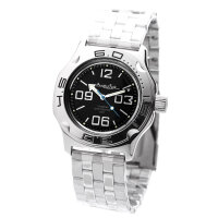 Vostok Automatic Kal. 2415/100819 Russian Analog Diver Watch Black