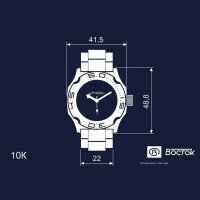 Vostok Automatic Kal. 2415/100819 Russian Analog Diver Watch Black