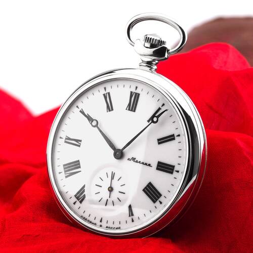 Pocket Watch 3602 Russian Analog Erotic Watch Loving Couple Molnija JL