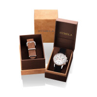 STRELA Chronograph Handaufzug Sea-Gull ST1901 Cosmos Officer Civil Tribute 40mm