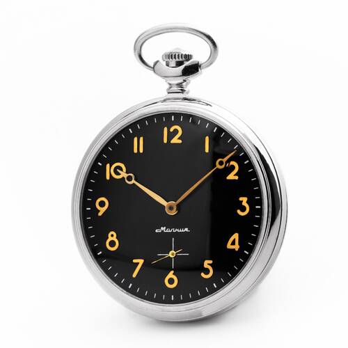Reloj de Bolsillo Molnija 3602 Pintado a Mano Ejemplar nico Ruso Mecnico Buque