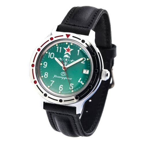 VOSTOK military automatic watch Komandirskie 2416/921307 Russia CCCP red star 
