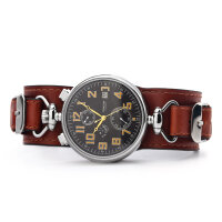 Kirova Chronograph Mechanical Watch Poljot 3133 Mens Watch Hand Wound
