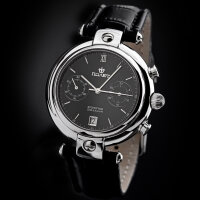 Poljot 3133 Chronograph Basilika russische Uhr schwarz
