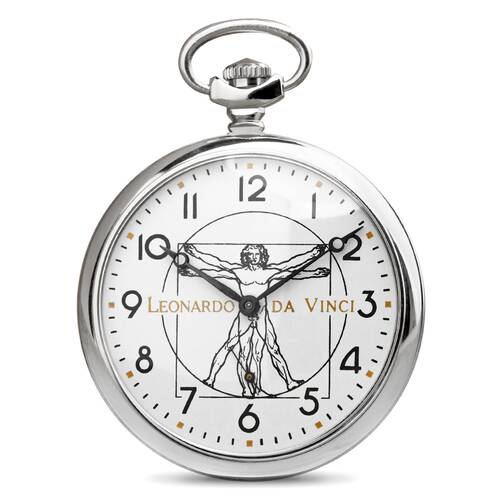 Taschenuhr mechanisch Leonardo da Vinci VITRUV Molnija 3602 Jagdhund