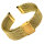 Milanaise Bracelet Watch Stainless Steel Silver Black Gold Rose Mesh Loop 0.87 inch Glossy gold polished