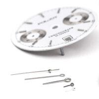 Original Case Set Poljot 3133 Chronograph Set: Face, 5 Hand, Floor