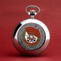 Pocket Watch Molnija 3602 - Roter Banner Orden USSR - Hammer & Sickle -