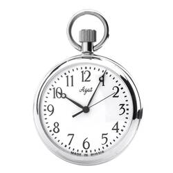 Agat Pocket Watch with Chain - Vostok 2409A Analog...