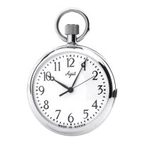 Agat Pocket Watch with Chain - Vostok 2409A Analog...