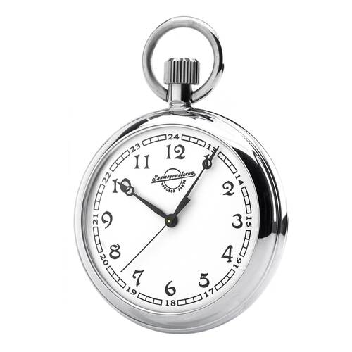 Agat - Vostok 2409A Pocket Watch with Chain Analog Russian Watch Hand Wound