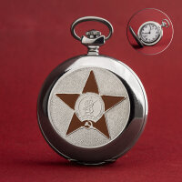 Pocket Watch Molnija 3602 Hammer And Sickle Shaped Star - II Wk - 2. War Rus