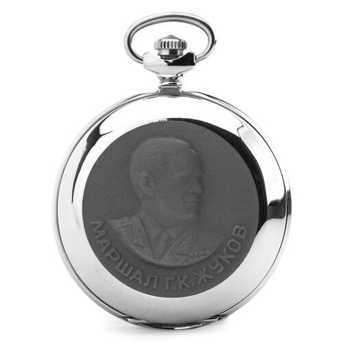 Reloj de Bolsillo Zhukov WW2 Molnija 3602 Ruso Mecnico Reloj Blanco Romano