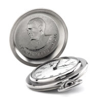 Taschenuhr Zhukov WW2 MOLNIJA 3602 russische mechanische Uhr weiss römisch