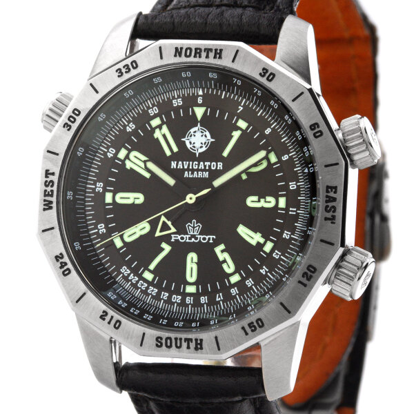 POLJOT Signal 2612.1 NAVIGATOR Wecker mechnisch russische Handaufzug Uhr RARITÄT!