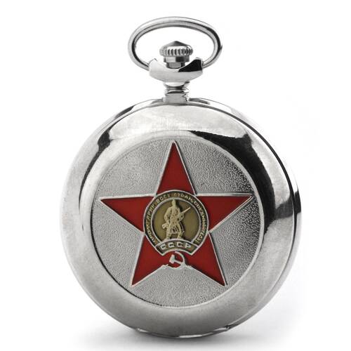 Kopie von Taschenuhr MOLNIJA 3602 Hammer und Sichel STERN - II WK - 2. Weltkrieg- russisch