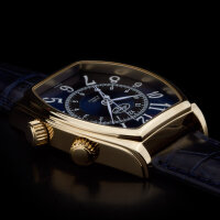 BURAN V.M. Wecker 2612 Tonneau Alarm russiche machanische Armbanduhr Uhr